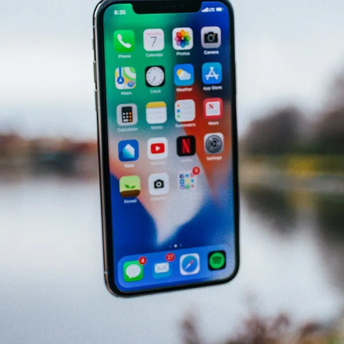 Een smartphone voor een onscherp meer